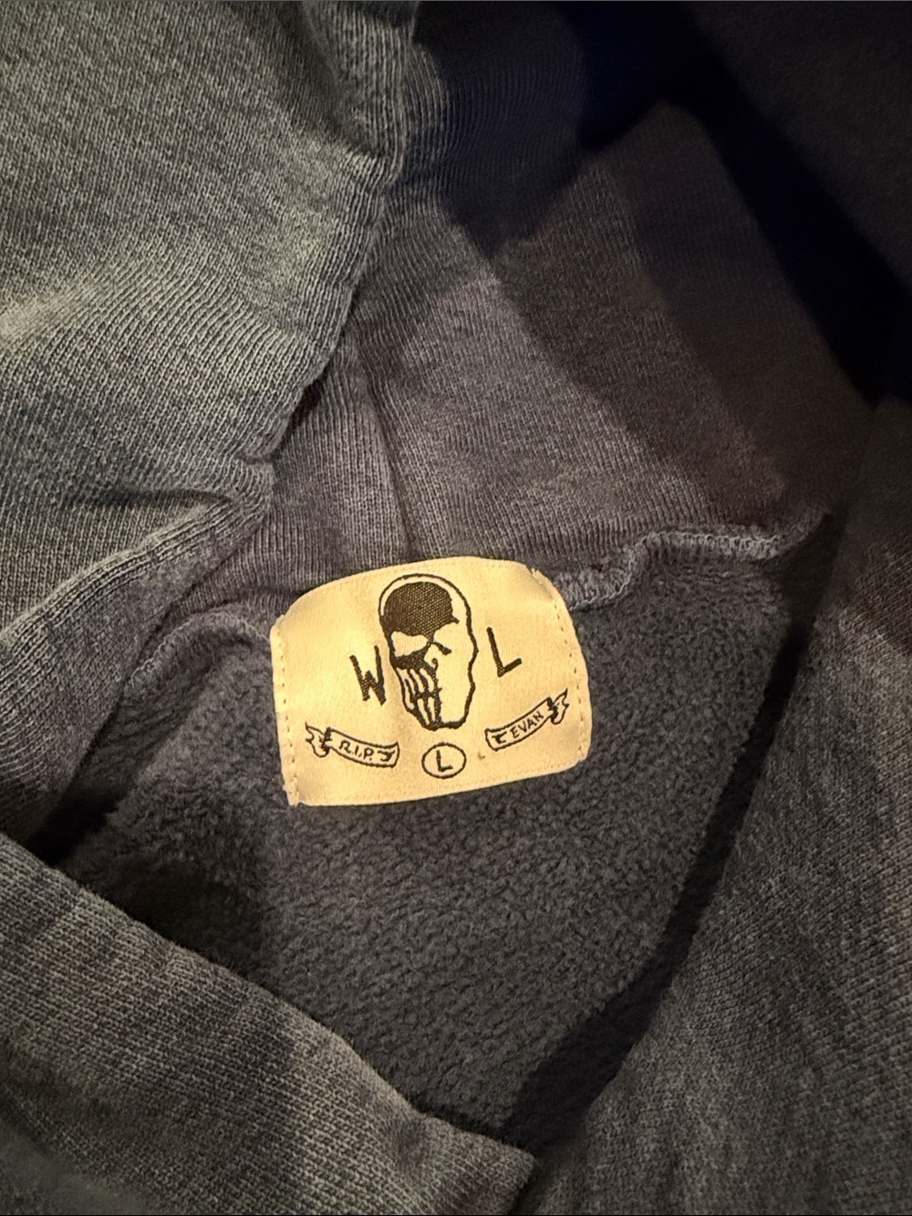 Warren Lotas Navy Graphic Hoodie size large - Picture 3 of 3